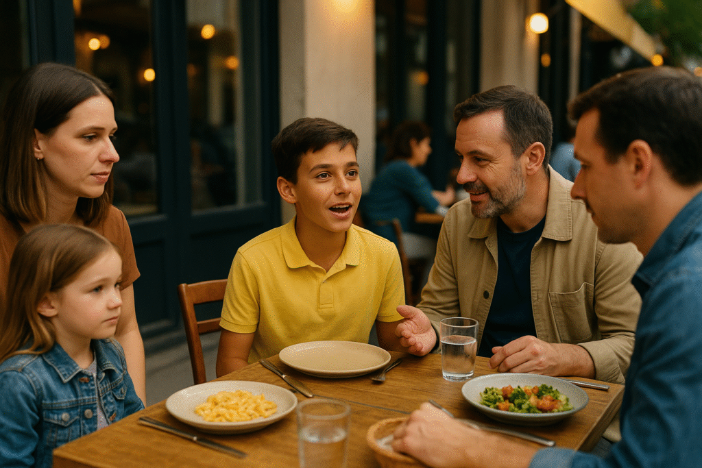 Élève premier de classe recevant des félicitations, illustration de la réussite scolaire.