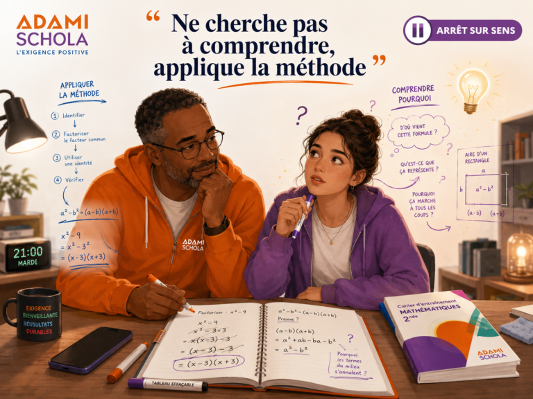 Ne cherche pas à comprendre, applique la méthode